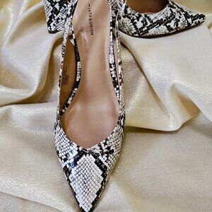 Women's Faux Leather Snake Slingback